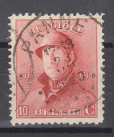 COB 168 Oblitération Centrale PANNE - 1919-1920 Albert Met Helm