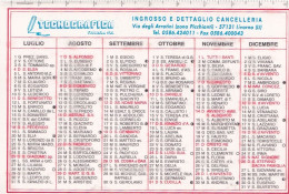 Calendarietto - Tecnografica - Livorno - Anno 1999 - Tamaño Pequeño : 1991-00