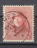 COB 168 Oblitération Centrale PERWEZ - 1919-1920 Albert Met Helm