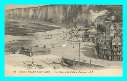 A827 / 033 76 - SAINT VALERY EN CAUX Plage Et Falaise D'amont - Saint Valery En Caux