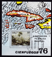 Kuba, 1976, 2175 Block 48,  Used Oo,  5. Nationale Briefmarkenausstellung. - Gebruikt