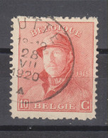 COB 168 Oblitération Centrale PUTTE - 1919-1920 Albert Met Helm