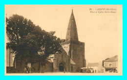 A828 / 159 56 - LARMOR PLAGE Place Et Eglise Notre Dame - Larmor-Plage