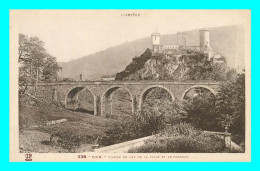 A829 / 247 09 - FOIX Viaduc Du Cap De La Ville Et Le Chateau - Foix
