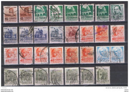 MESSICO:  1955/56  DEFINITIVA  -  LOTTO  31  VAL. RIPETUTI  US. -  YV/TELL. 649 A/649 Ha - Mexique