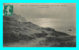 A834 / 015 Tableau SALON 1909 André Delaistre Sur La Falaise Villers Sur Mer - Schilderijen