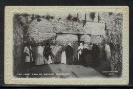 Wailing Wall Jerusalem Palestine Jewish Judaica Photo Postcard - Judaika