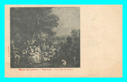 A838 / 075 Tableau Musée Du Louvre VAN LOO Une Halte De Chasse - Paintings