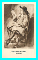 A837 / 653 Tableau Jeune Homme Assis - Fragonard - Peintures & Tableaux