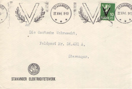 NORWAY - LETTER 1941 STAVANGER / 6318 - Lettres & Documents