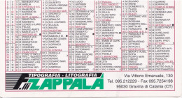 Calendarietto - Zappalà - Gravina Di Catania - Anno 1999 - Kleinformat : 1991-00