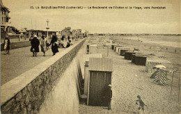 CPA LA BAULE Les PINS (Loire-inf.) - Le Boulevard De L'Océan Et La Plage, Vers Pornichet (n°65) - La Baule-Escoublac