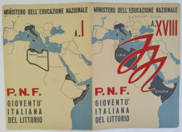 Bp126 Pagella Fascista Regno D'italia P.n.f. Gioventu' Del Littorio Foggia 1940 - Diploma & School Reports