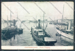 Roma Civitavecchia Nave PIEGHINE Cartolina ZB3211 - Autres & Non Classés