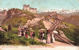 SUISSE - Rigi Kulm Und Die Alpen - Colorisé - Animé - Carte Postale Ancienne - Autres & Non Classés