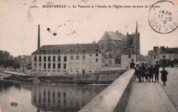 77 Seine Et Marne - CPA - MONTEREAU - Tannerie Et Abside E L'église Prise Du Pont De L'Yonne - 1915 - FM - Montereau