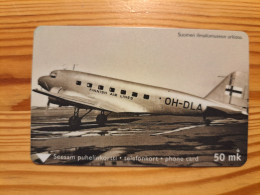 Phonecard Finland, Turku Telephone - Historic Photo, Airplane 7.720 Ex - Finland