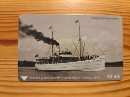 Phonecard Finland, Turku Telephone - Historic Photo, Ship 15.900 Ex - Finlande