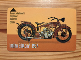 Phonecard Finland, Turku Telephone - Motorbike, Indian 6.970 Ex - Finnland