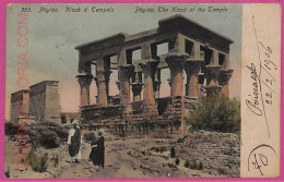 Ag2742 - EGYPT - VINTAGE POSTCARD - Phylae, The Kiosk At The Temple - 1906 - Otros & Sin Clasificación
