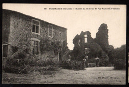 Vendée , Pouzauges , Ruine Du Château De Puy Papin - Pouzauges