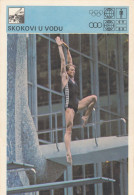 High Diving - Irina Kalinina Russia USSR Trading Card Svijet Sporta Olympic Champion 1980 - Plongeon