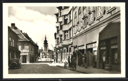 AK Zatec, Strassenansicht Mit Anwohnern  - Czech Republic