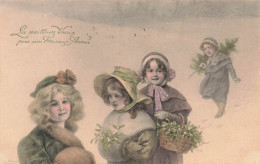 FETES - VOEUX - Nouvel An - Les Meilleurs Vœux Pour Une Heureuse Année - Enfants - Colorisé - Carte Postale Ancienne - Nouvel An