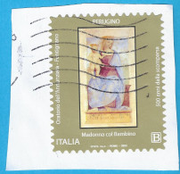 2023 - ITALIA - PERUGINO : MADONNA COL BAMBINO - USATO SU FRAMMENTO - 2021-...: Usati