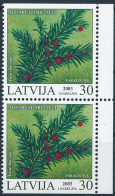 Mi 588 Do/Du ** MNH / Protected Plants, European Yew, Taxus Baccata - Lettonia