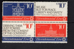 199978568 1974 SCOTT 1546A (XX) POSTFRIS MINT NEVER HINGED - AMERICAN REVOLUTION BICENTENNIAL ISSUE 1543 FIRST OF BLOC - Unused Stamps