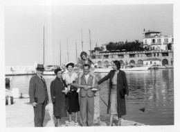 Photographie Photo Vintage Snapshot Port Family St Jean Cap Ferrat - Orte