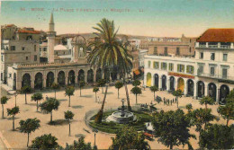 Algérie - Bône - La Place D'Armes Et La Mosquée - Colorisée - CPA - Oblitération Ronde De 1937 - Voir Scans Recto-Verso - Andere & Zonder Classificatie