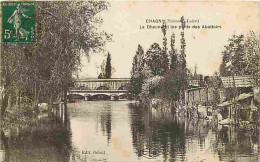 71 - Chagny - La Dheune Et Les Ponts Des Abattoirs - Oblitération Ronde De 1921 - CPA - Voir Scans Recto-Verso - Chagny