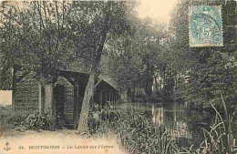 91 - Montgeron - Le Lavoir Sur L'Yerres - Animé - CPA - Voir Scans Recto-Verso - Montgeron