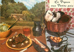 Recettes De Cuisine - Pigeon Aux Petits Pois - Gastronomie - Carte Dentelée - CPM - Voir Scans Recto-Verso - Recipes (cooking)