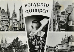 29 - Quimper - Multivues - Folklore - CPSM Grand Format - Voir Scans Recto-Verso - Quimper