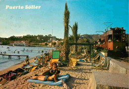 Espagne - Espana - Islas Baleares - Mallorca - Soller - Detalle Del Puerto - Plage - Playa - Femme En Maillot De Bain -  - Mallorca