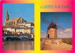 11 - Castelnaudary - Multivues - Moulin à Vent - Flamme Postale De Castelnaudary - CPM - Voir Scans Recto-Verso - Castelnaudary