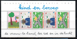 NETHERLANDS PAESI BASSI HOLLAND NEDERLAND OLANDA 1987 CHILD AND PROFESSION CHILDREN KINDER BLOCK SHEET BLOCCO MNH - Blokken