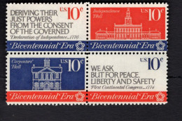 2016197759 1974 SCOTT 1546A (XX) POSTFRIS MINT NEVER HINGED - AMERICAN REVOLUTION BICENTENNIAL ISSUE 1545 FIRST OF BLOC - Ongebruikt