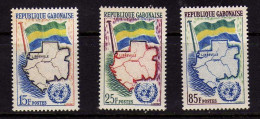 Gabon - Drapeau - Carte - Admission A L'ONU -  Neufs** - MNH  - ND - Gabun (1960-...)