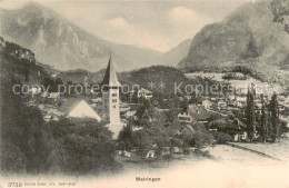 13816188 Meiringen BE Panorama Mit Kirche Meiringen BE - Andere & Zonder Classificatie