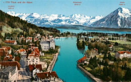 13816181 Thun BE Mit Jungfrau Bluemlisalp Niesen Thunersee Thun BE - Andere & Zonder Classificatie