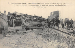 CPA 53 AGET DERAILLEMENT DU RAPIDE PARIS ST NAZAIRE SUR LE PONT GOMMER . ..5 NOVEMBRE 1909 - Autres & Non Classés