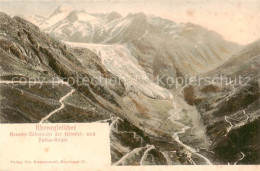 13816143 Rhonegletscher Glacier Du Rhone VS Gesamt Uebersicht Der Grimsel Und Fu - Autres & Non Classés