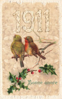 FETES - VOEUX - Nouvel An - Bonne Année - 1911 - Oiseaux - Le Gui - Carte Postale Ancienne - New Year