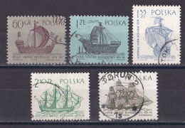 Pologne - République 1961 - 1970   Y & T N °  1246   1247  1249  1253  Et  1255  Oblitérés - Usati