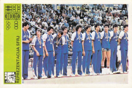 Basketball National Team Of Yugoslavia Trading Card Svijet Sporta - Basket-ball