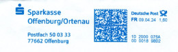 Sparkasse Offenburg Ortenau 77662 2024 - Maschinenstempel (EMA)